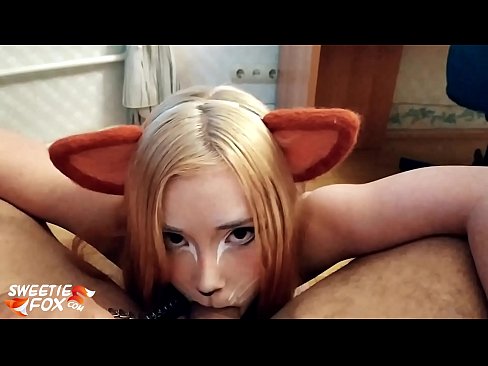 ❤️ Kitsune ngulu kontol lan cum ing dheweke tutuk ❤ Porno krasan ing kita ☑
